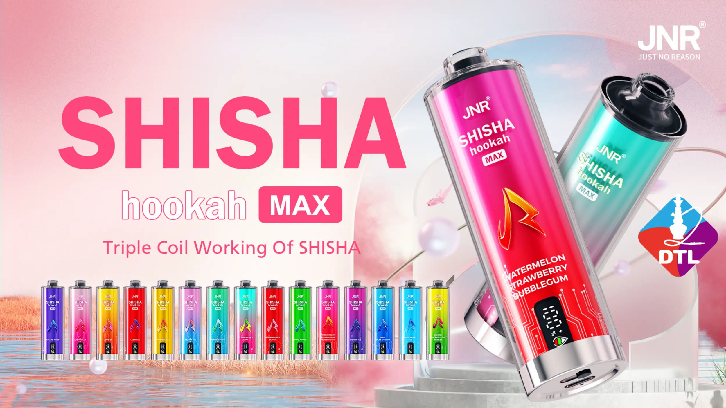 JNR Shisha Max 22K, Shisha vape, 22000 puffs, JNR vapers, Shisha Max bestellen.